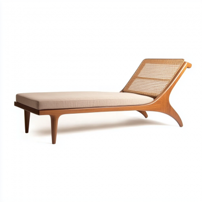 Outdoor leisure lounge chair, waterproof and sun-proof, hotel rattan chair, villa courtyard, homestay, outdoor balcony rattan woven lying bed - Image 7