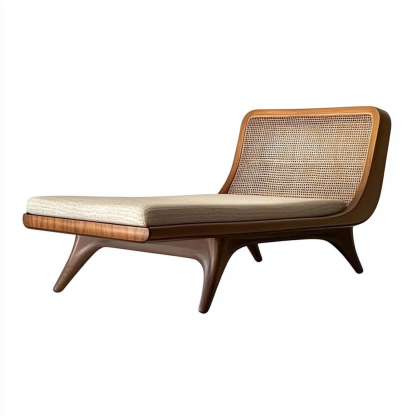 Outdoor leisure lounge chair, waterproof and sun-proof, hotel rattan chair, villa courtyard, homestay, outdoor balcony rattan woven lying bed - Image 9