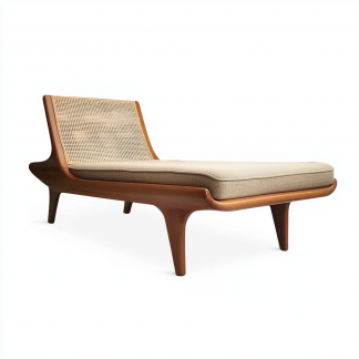 Wabi-sabi style solid wood rattan rocking chair, a modern and simple Japanese wabi-sabi style retro solid wood rattan rocking chair