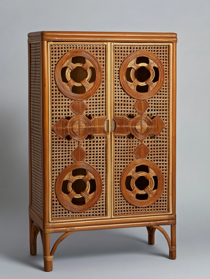 Outdoor multi-functional wall-mounted, simple and new French retro living room solid wood storage cabinet - Image 8