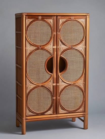 Outdoor multi-functional wall-mounted, simple and new French retro living room solid wood storage cabinet - Image 7