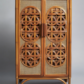 Outdoor multi-functional wall-mounted, simple and new French retro living room solid wood storage cabinet