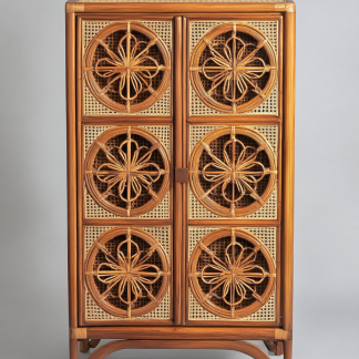 Wabi-sabi style wicker storage cabinets are new products for home foyer, dining area, solid wood homestay and light luxury entrance storage