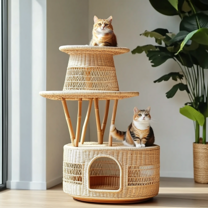 Cat nest, winter warmth, cat house, cat villa, cat house, cat nest, cat house, cat nest, cat house, cat nest, cat house - Image 2