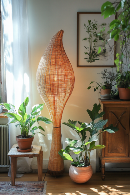 Wabi-sabi style floor lamp, living room sofa, bedroom bedside lamp, homestay hotel model room decorative item - Image 10