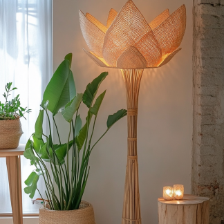 Wabi-sabi style floor lamp, living room sofa, bedroom bedside lamp, homestay hotel model room decorative item