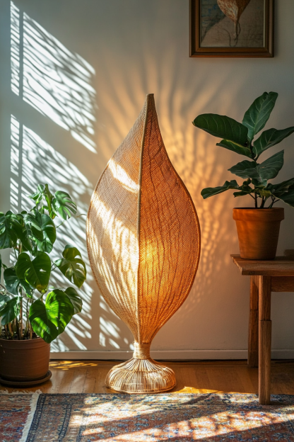 Wabi-sabi style bamboo and rattan chandelier, Zen tea room, homestay designer, living room, bedroom, dining room, retro Japanese personality - Image 7