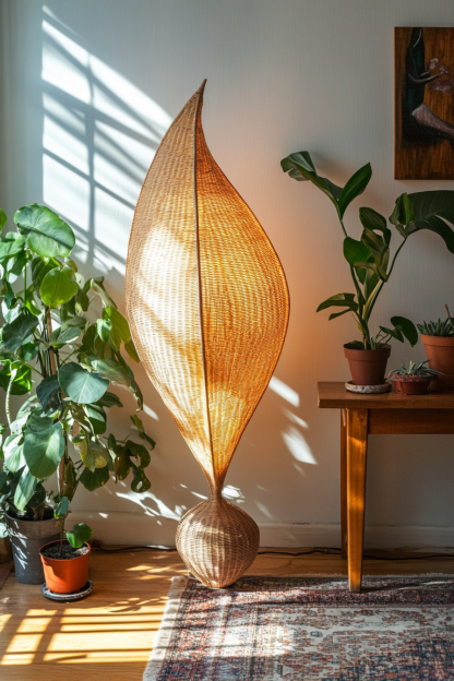 Wabi-sabi style bamboo and rattan chandelier, Zen tea room, homestay designer, living room, bedroom, dining room, retro Japanese personality - Image 4