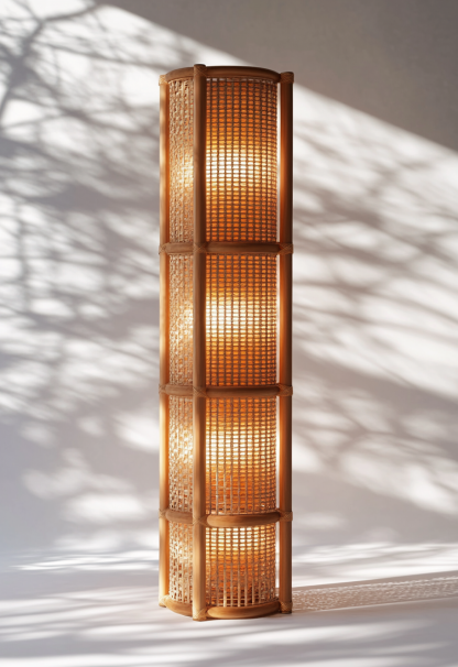 Wabi-sabi style restaurant, rattan weaving floor lamp clothing store, Japanese retro coffee shop, hot pot restaurant, shop catering - Image 6