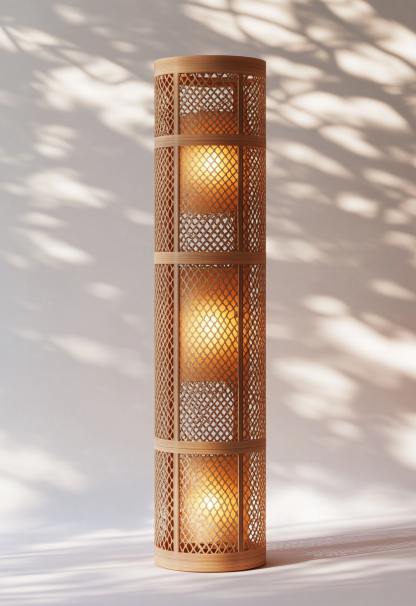 Wabi-sabi style restaurant, rattan weaving floor lamp clothing store, Japanese retro coffee shop, hot pot restaurant, shop catering