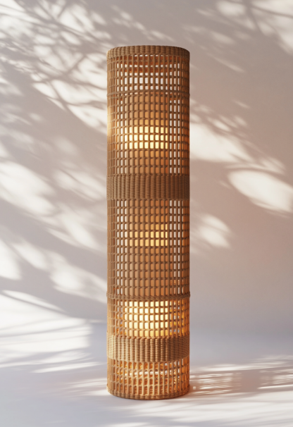 Wabi-sabi style restaurant, rattan weaving floor lamp clothing store, Japanese retro coffee shop, hot pot restaurant, shop catering - Image 6