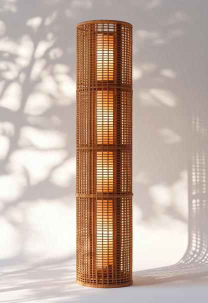 Wabi-sabi style restaurant, rattan weaving floor lamp clothing store, Japanese retro coffee shop, hot pot restaurant, shop catering - Image 2