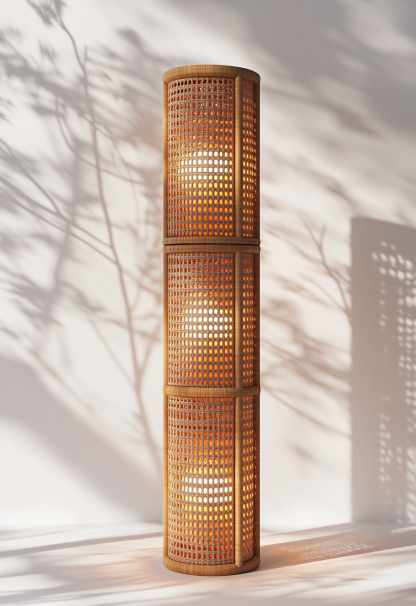Wabi-sabi style restaurant, rattan weaving floor lamp clothing store, Japanese retro coffee shop, hot pot restaurant, shop catering - Image 3