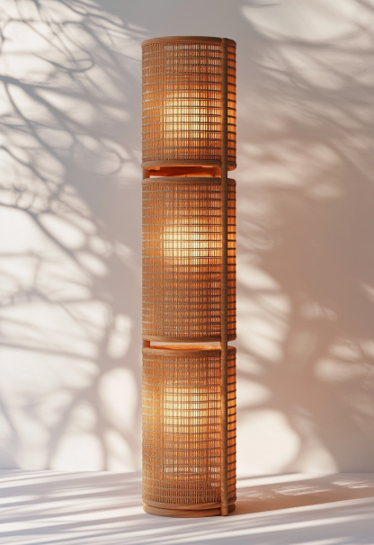 Wabi-sabi style restaurant, rattan weaving floor lamp clothing store, Japanese retro coffee shop, hot pot restaurant, shop catering - Image 2