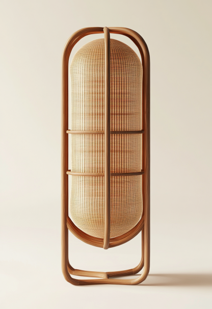 Wabi-sabi style floor lamps, living room sofa beside, bedroom bedside lamps, and traditional Chinese-style atmosphere lighting fixtures for homestays and hotels