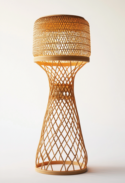 Wabi-sabi style rattan floor lamp, living room, sofa, bedroom, Japanese-style outdoor bedside garden, dining room decoration, homestay - Image 8