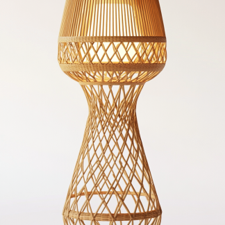 Wabi-sabi style rattan floor lamp, living room, sofa, bedroom, Japanese-style outdoor bedside garden, dining room decoration, homestay
