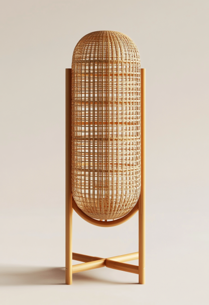 10 wicker wind lanterns, new Chinese-style candlesticks, plug-in floor-standing lanterns, decorative items for model rooms in homestays and hotels - Image 8