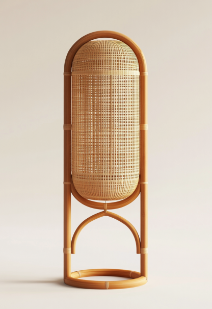 10 wicker wind lanterns, new Chinese-style candlesticks, plug-in floor-standing lanterns, decorative items for model rooms in homestays and hotels - Image 6