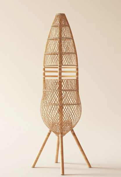 Wabi-sabi style restaurant, rattan weaving floor lamp clothing store, Japanese retro coffee shop, hot pot restaurant, shop catering - Image 3