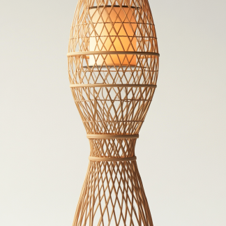 Wabi-sabi style rattan floor lamp, living room, sofa, bedroom, Japanese-style outdoor bedside garden, dining room decoration, homestay