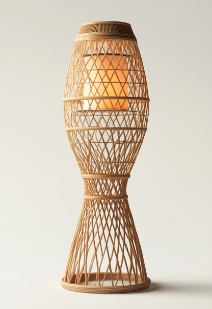 Wabi-sabi style rattan floor lamp, living room, sofa, bedroom, Japanese-style outdoor bedside garden, dining room decoration, homestay