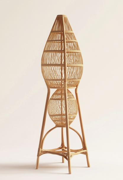 Wabi-sabi style restaurant, rattan weaving floor lamp clothing store, Japanese retro coffee shop, hot pot restaurant, shop catering - Image 9