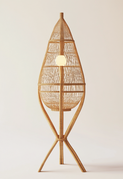 Wabi-sabi style restaurant, rattan weaving floor lamp clothing store, Japanese retro coffee shop, hot pot restaurant, shop catering
