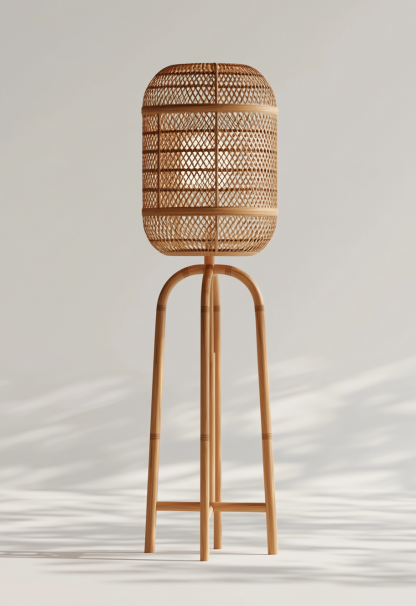 Wabi-sabi style restaurant, rattan weaving floor lamp clothing store, Japanese retro coffee shop, hot pot restaurant, shop catering - Image 9