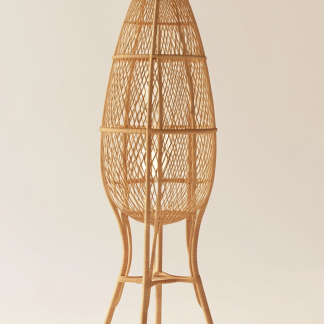 Wabi-sabi style restaurant, rattan weaving floor-standing store, Japanese retro large lamp bedroom, guesthouse decoration, hotel commercial
