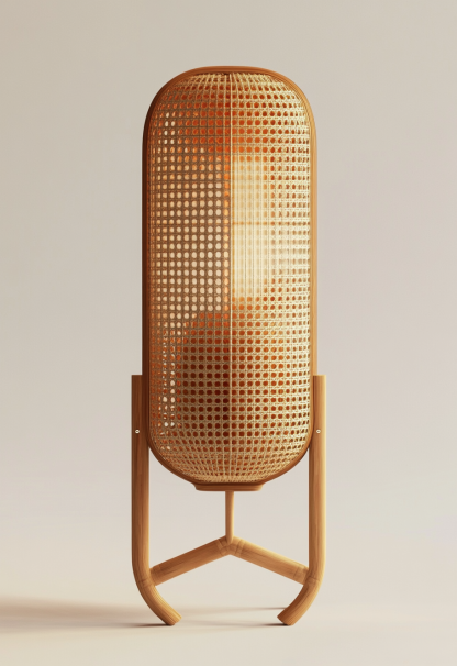 Wabi-sabi style restaurant, rattan weaving floor lamp, tea guesthouse, Japanese retro lamp, 10 Zen shops, hotel, commercial - Image 9