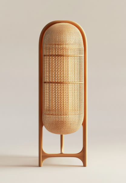 Wabi-sabi style restaurant, rattan weaving floor lamp, tea guesthouse, Japanese retro lamp, 10 Zen shops, hotel, commercial - Image 8