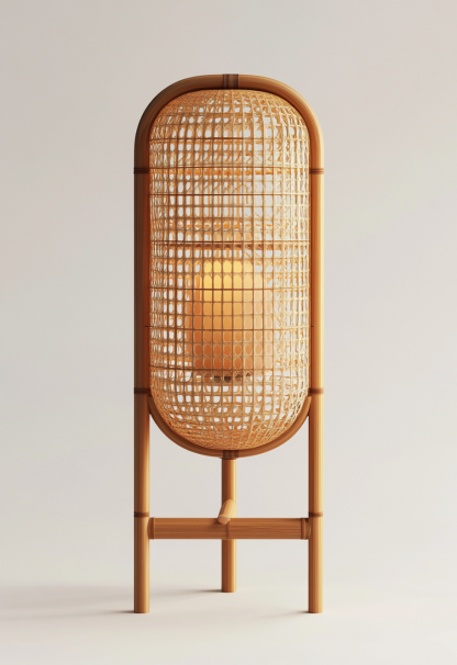 Wabi-sabi style restaurant, rattan weaving floor lamp, tea guesthouse, Japanese retro lamp, 10 Zen shops, hotel, commercial - Image 7