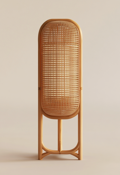 Wabi-sabi style restaurant, rattan weaving floor lamp, tea guesthouse, Japanese retro lamp, 10 Zen shops, hotel, commercial - Image 6