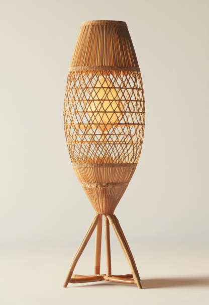 Handmade study, Chinese floor lamp, Japanese retro store decoration, bedroom, homestay, tea room - Image 9