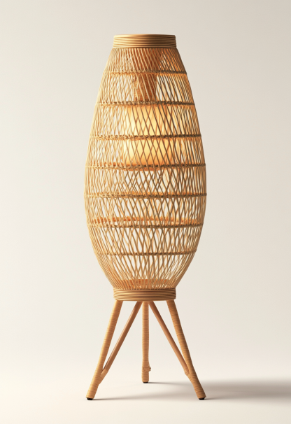 Handmade study, Chinese floor lamp, Japanese retro store decoration, bedroom, homestay, tea room - Image 7