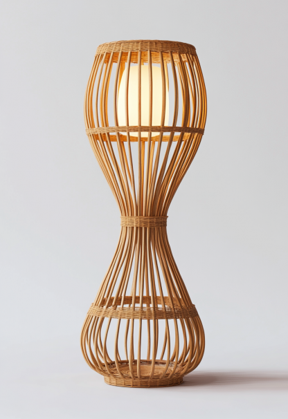 Wabi-sabi style restaurant, rattan weaving floor-standing store, Japanese retro large lamp bedroom, guesthouse decoration, hotel commercial - Image 5