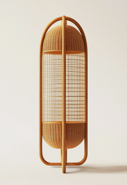 Wabi-sabi style floor lamps, living room sofa beside, bedroom bedside lamps, and traditional Chinese-style atmosphere lighting fixtures for homestays and hotels