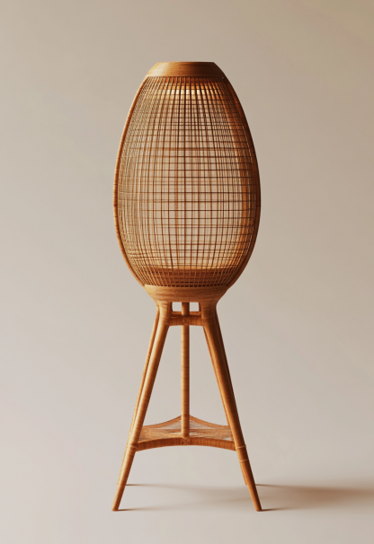 Wabi-sabi style restaurant, rattan weaving floor lamp shop, bedroom hotel, tea room, Japanese retro dining table, guesthouse hotel - Image 9