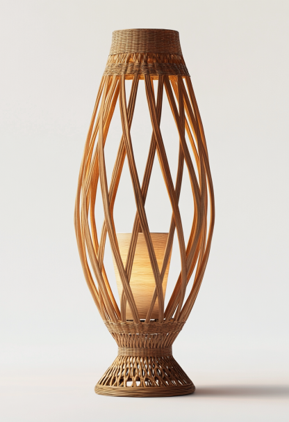 Wabi-sabi style restaurant, rattan weaving floor lamp shop, bedroom hotel, tea room, Japanese retro dining table, guesthouse hotel - Image 13
