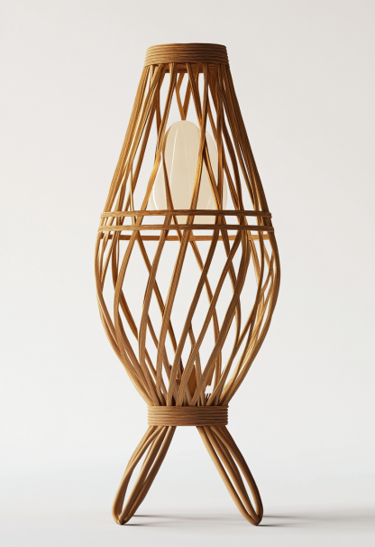 Wabi-sabi style restaurant, rattan weaving floor lamp shop, bedroom hotel, tea room, Japanese retro dining table, guesthouse hotel - Image 11
