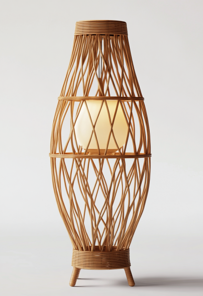 Wabi-sabi style restaurant, rattan weaving floor lamp shop, bedroom hotel, tea room, Japanese retro dining table, guesthouse hotel - Image 10