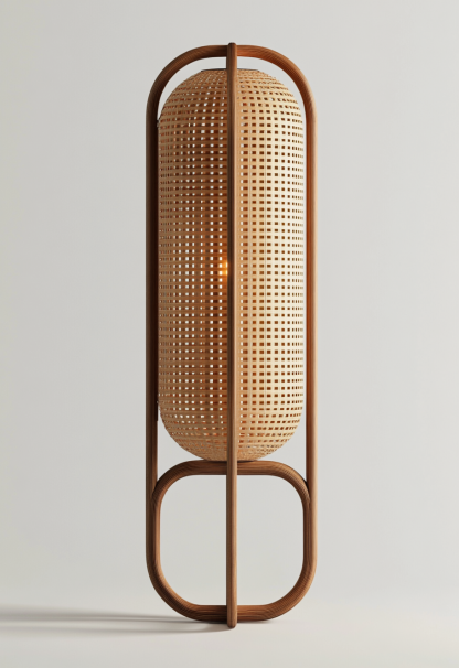 Wabi-sabi style restaurant, rattan weaving floor lamp clothing store, Japanese retro coffee shop, hot pot restaurant, shop catering - Image 9