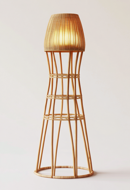 Wabi-sabi style restaurant, rattan weaving floor lamp clothing store, Japanese retro coffee shop, hot pot restaurant, shop catering - Image 7