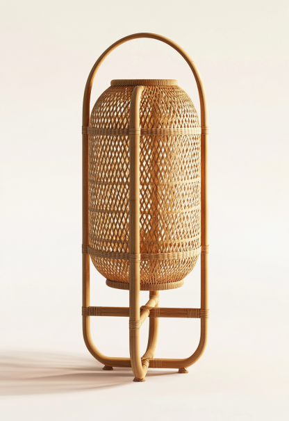 10 Japanese wabi-sabi style floor lamps, living room sofa bedside lamps, bedroom bedside lamps, and atmosphere lamps for homestays, hotels, and tea rooms - Image 9