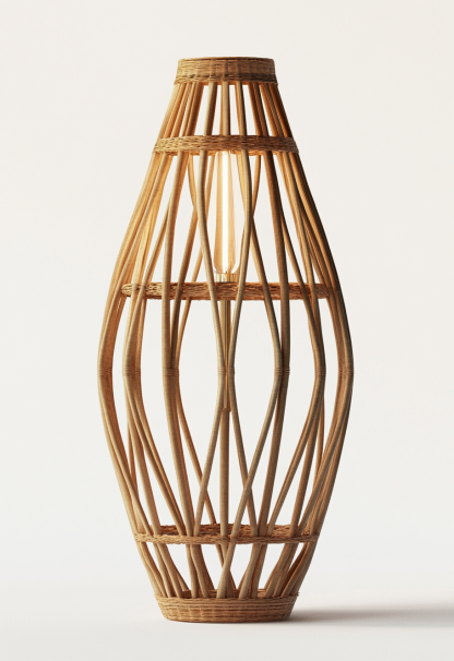 Wabi-sabi style restaurant, rattan weaving floor lamp shop, bedroom hotel, tea room, Japanese retro dining table, guesthouse hotel - Image 9
