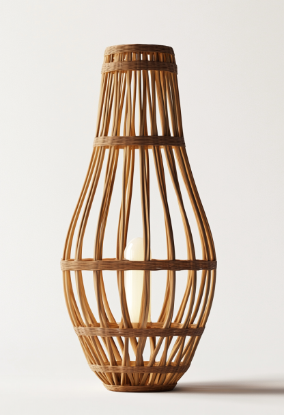 Wabi-sabi style restaurant, rattan weaving floor lamp shop, bedroom hotel, tea room, Japanese retro dining table, guesthouse hotel - Image 8