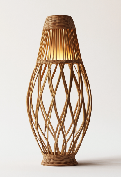 Wabi-sabi style restaurant, rattan weaving floor lamp shop, bedroom hotel, tea room, Japanese retro dining table, guesthouse hotel - Image 7