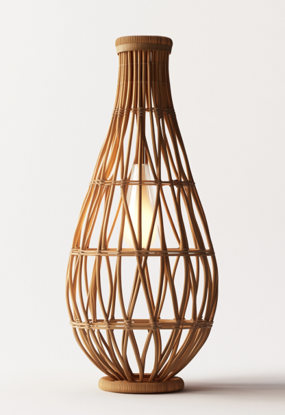 Wabi-sabi style restaurant, rattan weaving floor lamp shop, bedroom hotel, tea room, Japanese retro dining table, guesthouse hotel - Image 6