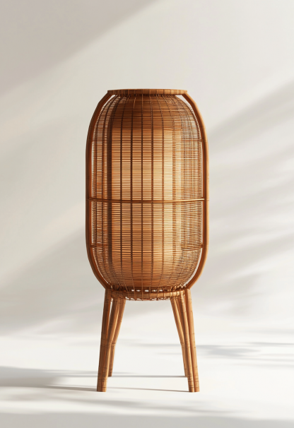 10 Wabi-sabi style restaurant rattan woven chandelier, Japanese retro shop restaurant hot pot restaurant lamp, Zen tea room lamp - Image 4